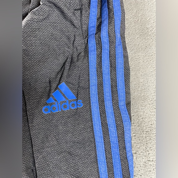 Adidas Pants Climalite Warm Up Track Pants Size Mens Medium M Leg Gray Blue - Picture 3 of 13